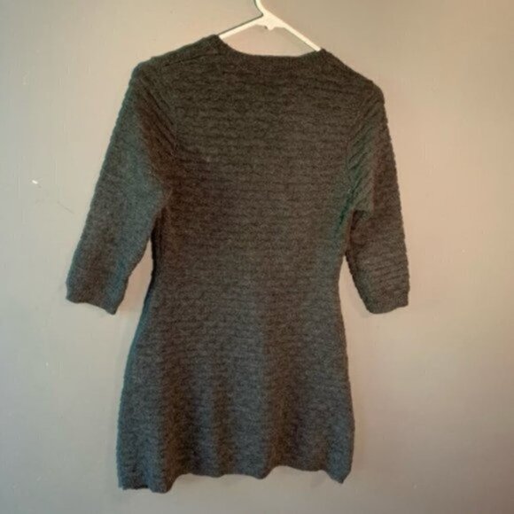 Elodie Nordstrom Sweater Dress Gray Textured - Picture 6 of 8
